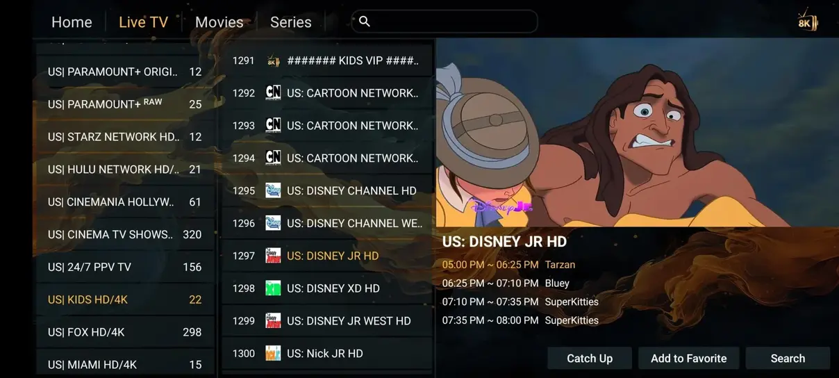 Vista previa IPTV Smart TV 4 IPTV Fiesta