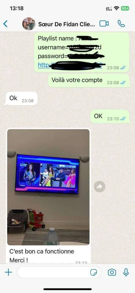 Conversación WhatsApp IPTV 6 IPTV Fiesta